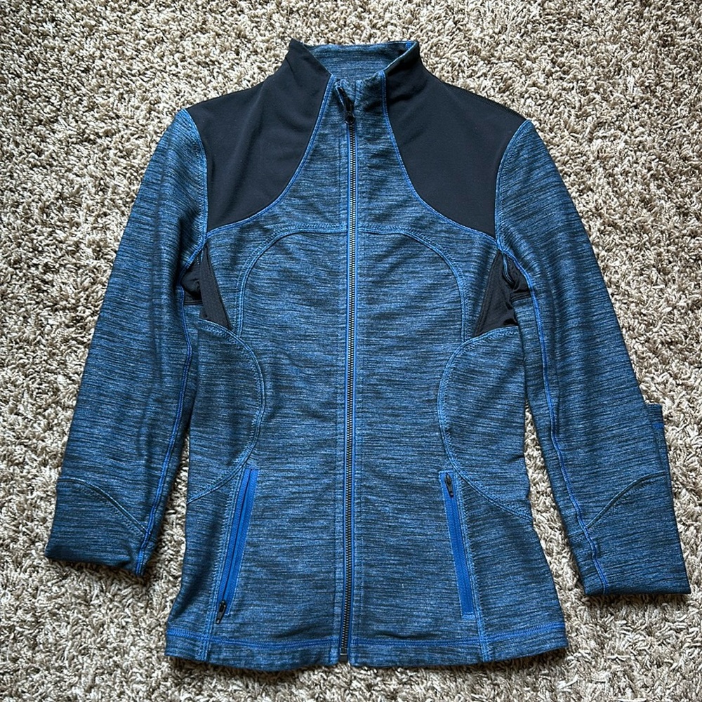 LULULEMON Multicolor Full Zip Jacket Activewear Thumbholes | Women’s Size 4